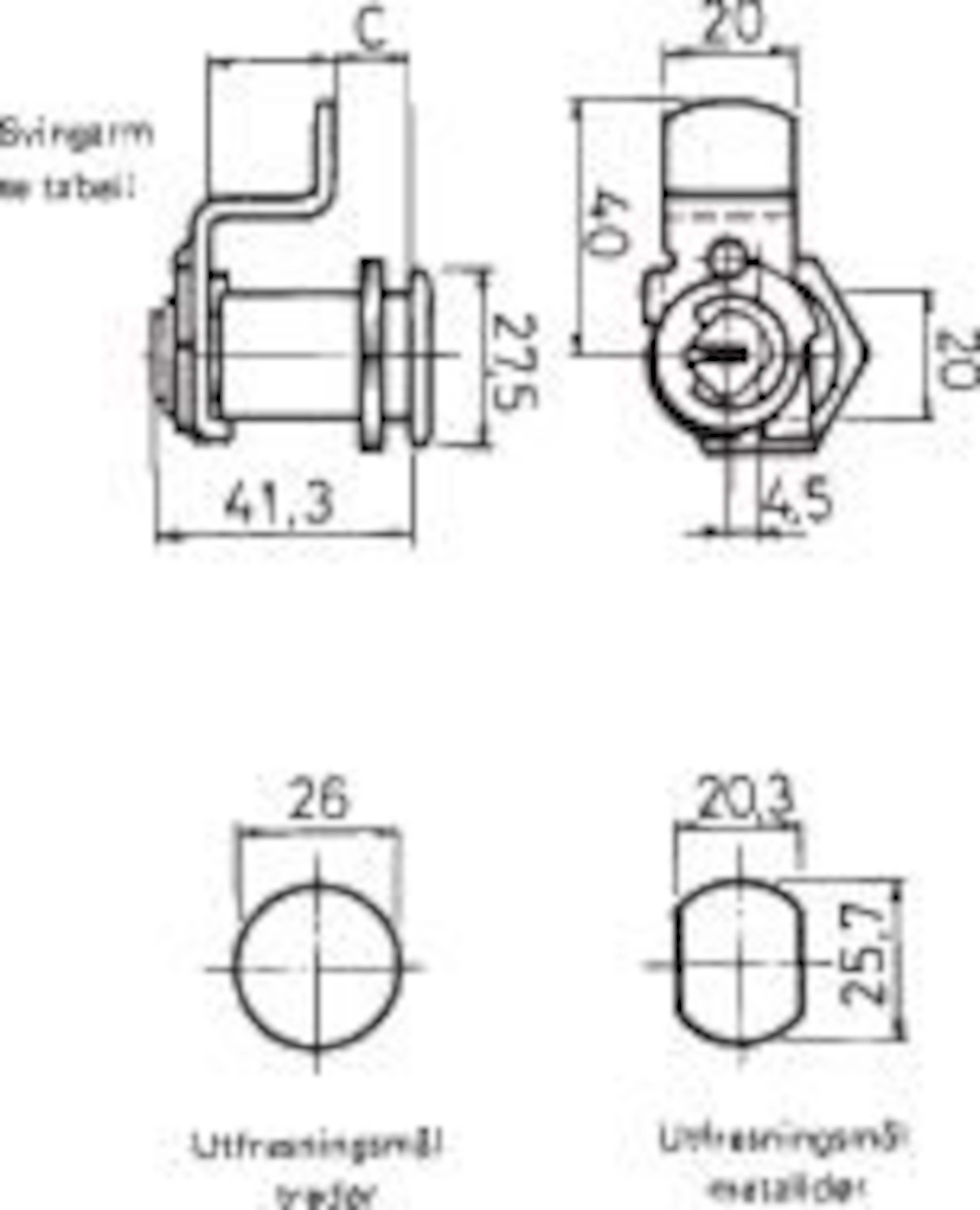 SY1766 Skaplås (5866) | ASSA ABLOY